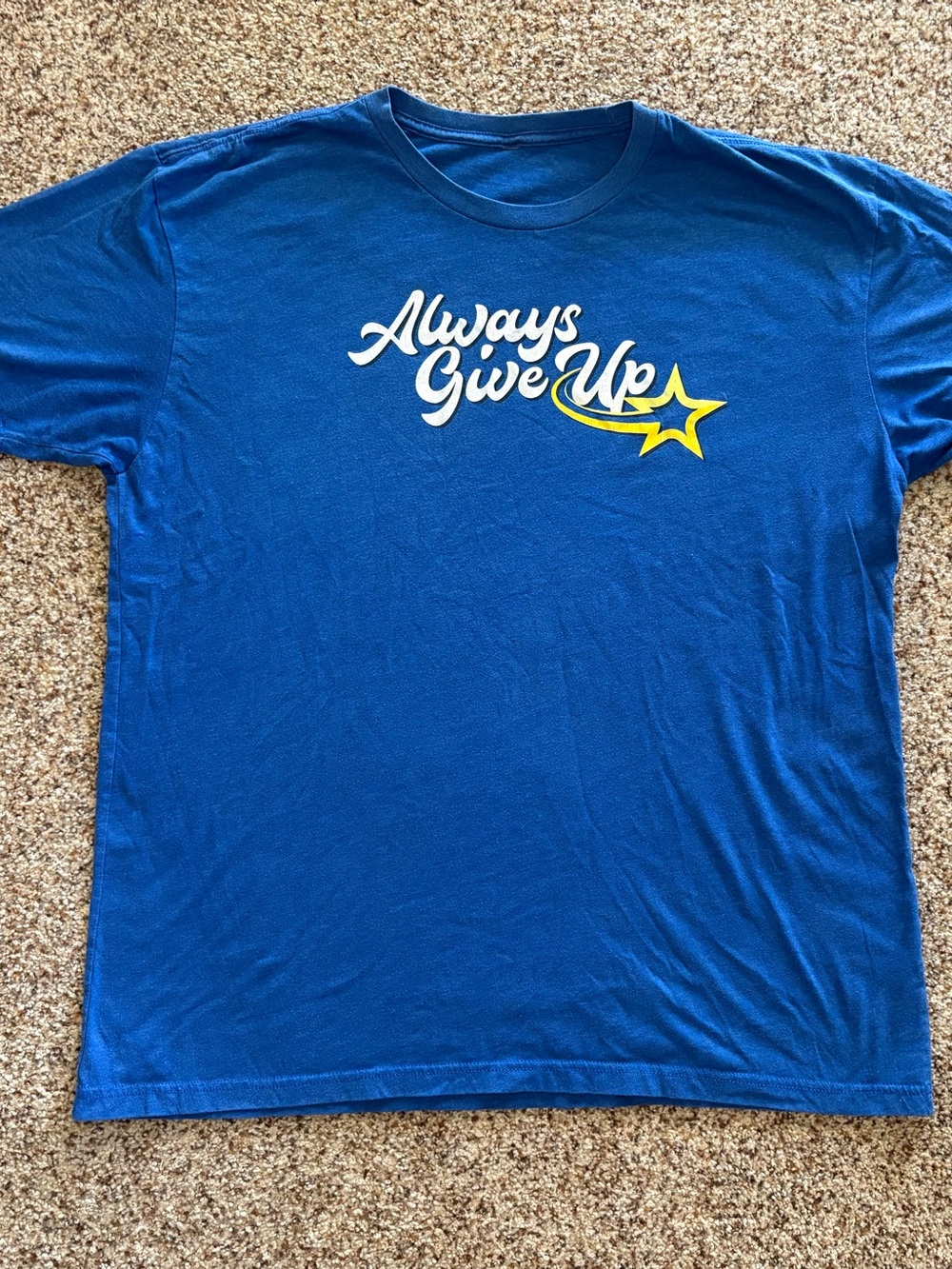 Ross Creations Always Give Up T-Shirt  size large